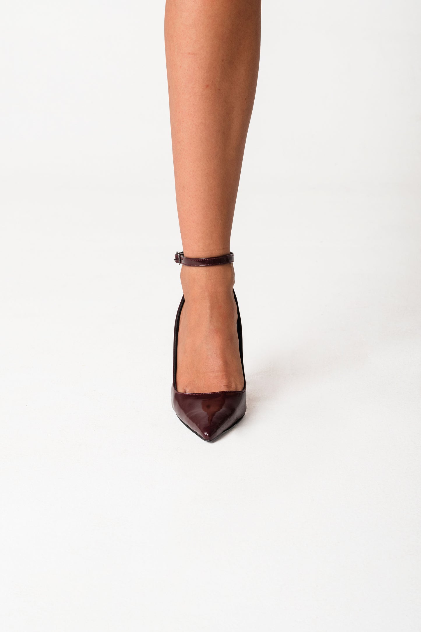 Naomi L Cherry Patent Heels