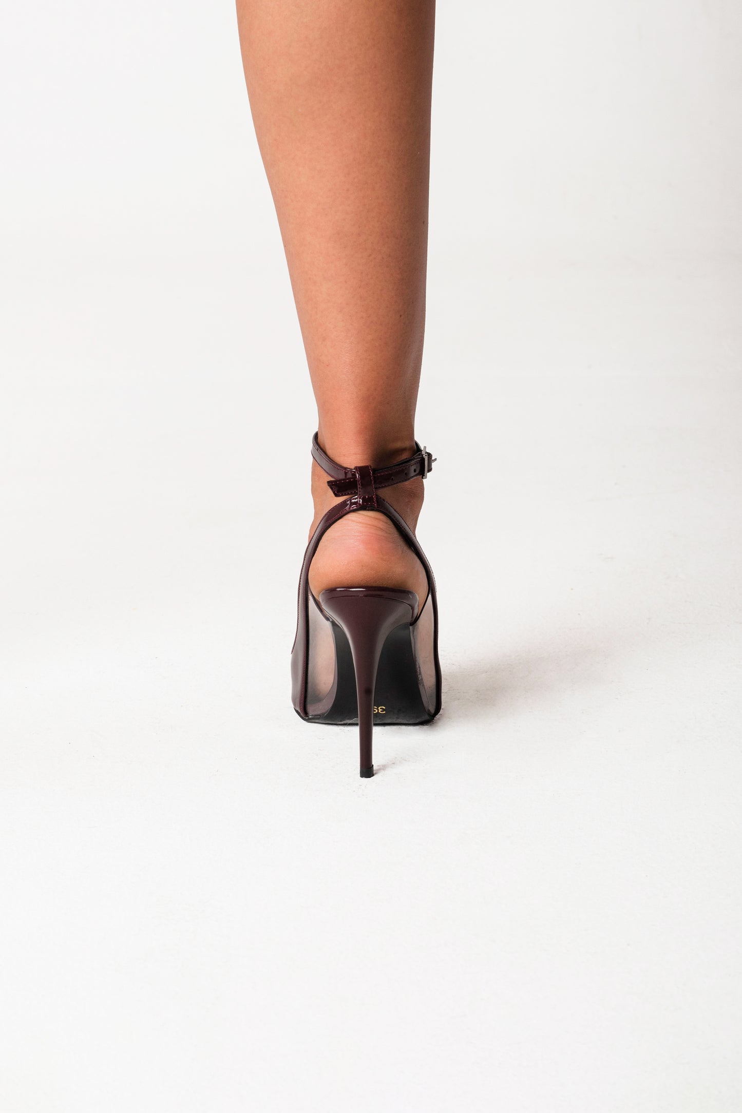 Naomi L Cherry Patent Heels