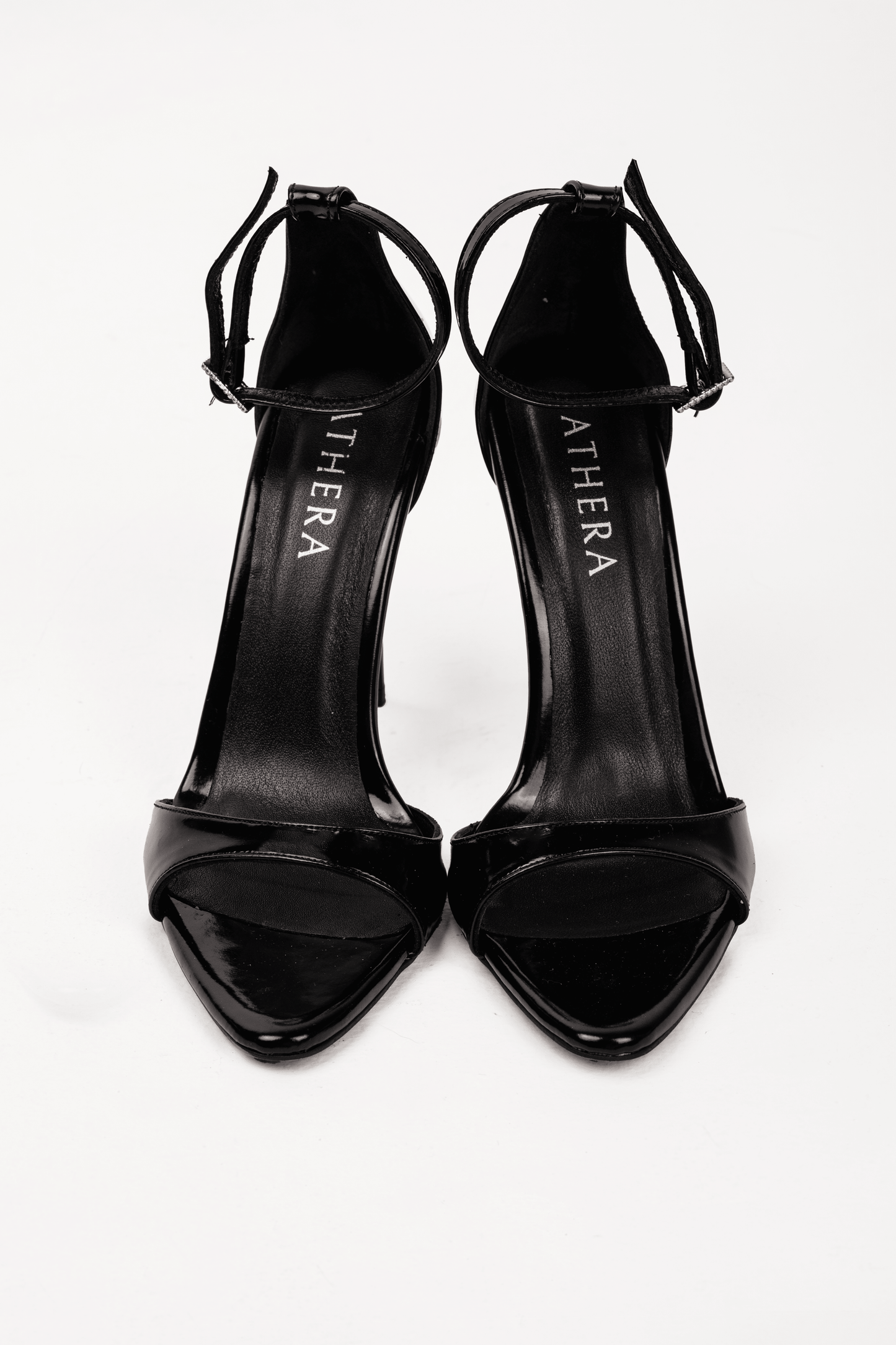 Andrea S Black Patent Heels
