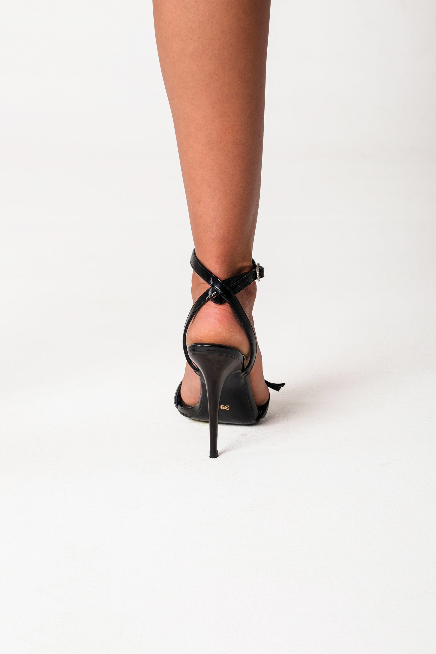 Nina S Black Patent Heels
